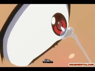 Hentai manó jelentkeznek harkály tej töltő neki torok által gettó szörnyek