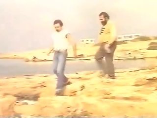 Classic x rated video for beguiling lover on the seashore
