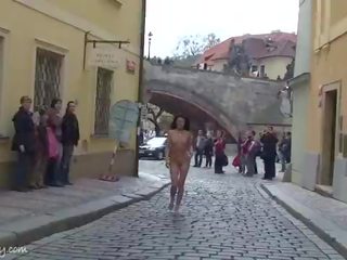 Espetacular público nudez com louca deity nikol baunilha