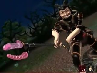 Attractive hentai slave pussy fucked by monster tentacles