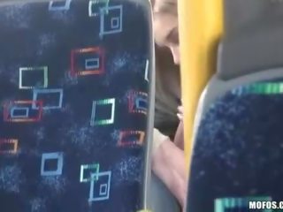 Juvenile films a couple having x rated video in the bus