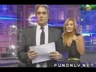 Boob slip on argentinaly tv