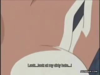 Hentai anime bjonde lidhur me zinxhir dhe spanked në birucë