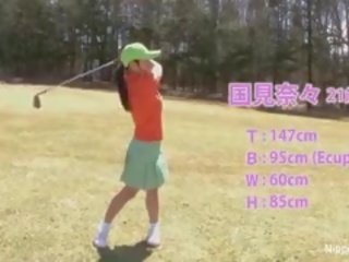 Beautiful Asian Teen Girls Play A Game Of Strip Golf