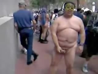 Fat Asian fellow Jerking On The Street show