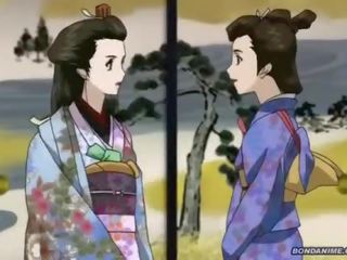 Một hogtied geisha có một mưa nhỏ từng giọt đa dâm âm hộ
