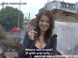 Czech College young woman Outdoor adult clip for Cash