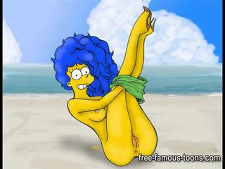 Simpsons x topplista klämma parodi