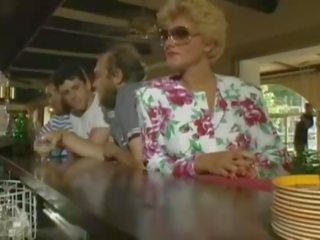 Bewitching darling has a fuck in a bar