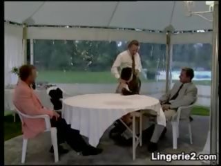 Harlot Fucked And Pissed On At A Dinner Party