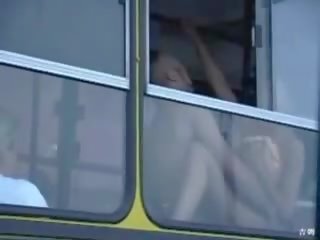 Public indecency on the bus this Horny couple doesnt give a shit (amateur nubile mom mother milf granny outdoors cumshot MadMaxxx )