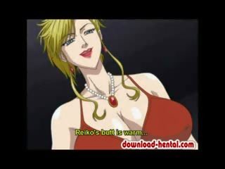 Tied up cartoon beauty gets her anus violated