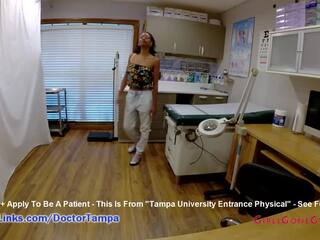 Nikki stars’ new student gyno exam by professor from tampa on cam
