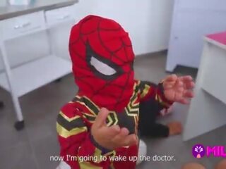 Enana spider-man defeats clinics thief y excelente maryam chupa su cock&period;&period;&period; hero o villain&quest;