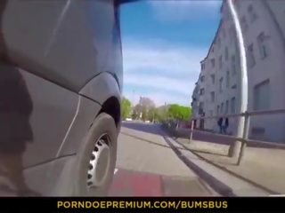 Bums bus - wild publiek seks film met wulps europees hottie lilli vanilli