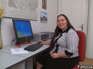 Fucking big belly office daughter on the floor