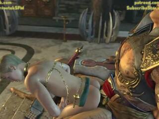 Shao Kahn and His Concubine hooker Cassie Cage: Free x rated clip cb