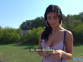Public Agent elite busty Romanian femme fatale fucked to orgasm for cash