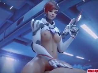 Overwatch xxx movie Compilation with Dva and Widowmaker: dirty film 64