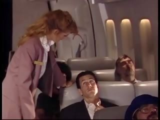 Flight attendant ได้รับ jet บันทึก ฮาร์ดคอร์ xxx วีดีโอ ใน plane ไปยัง a ร้อน เต็มไปด้วยราคะ passenger