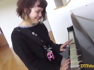 YHIVI movies OFF PIANO SKILLS FOLLOWED BY ROUGH xxx film AND CUM OVER HER FACE! - Featuring: Yhivi / James Deen