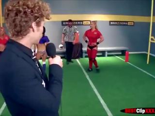 Four hot Pornstars in The Brazzers Halftime mov II