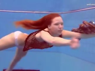 Matrosova great Ginger Pussy in the Pool, dirty video 24